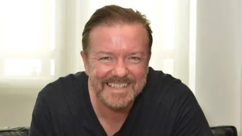 Mark Allan/BBC Ricky Gervais