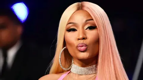 Getty Images Nicki Minaj pouting