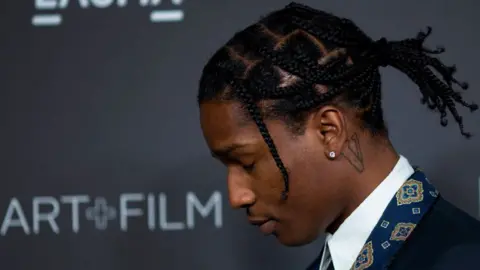 Getty Images ASAP Rocky at a red carpet event