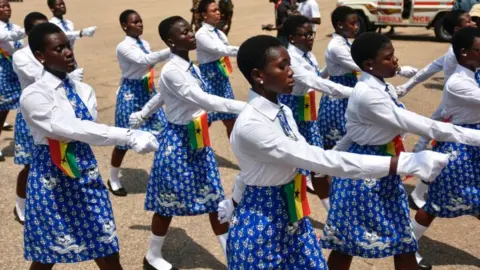 Getty Images School children marching