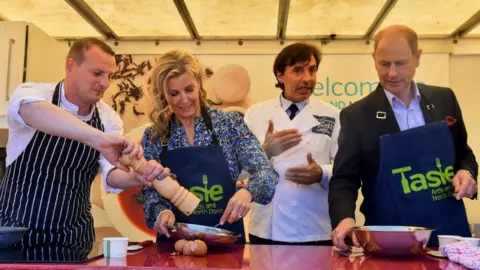 PA Media Royals in Bangor