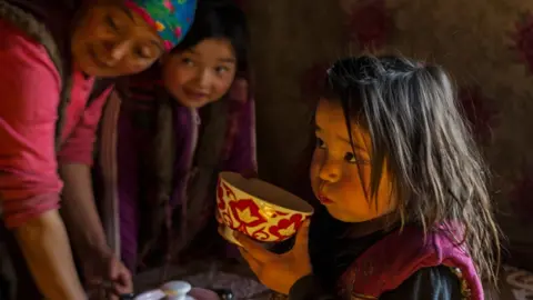 JENNY HIBBERT Photo of a child taken during Jenny's trip to Mongolia