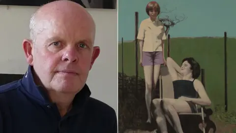 New Light/George Melling George Melling and his work, During the Endless Night She Felt Herself Losing Her Mind (detail)