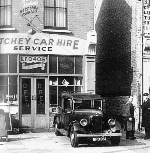 Jack Petchey Foundation Jack Petchey's first car hire office in Manor Park, East London