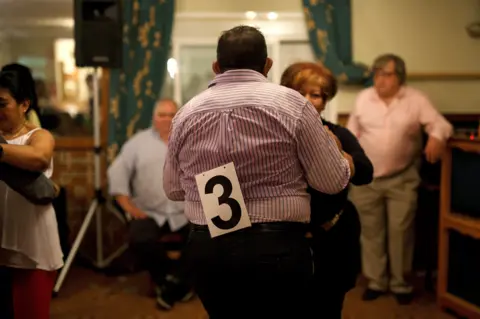 Getty Images Caravan of Love dance at Mota del Cuervo