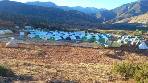 Steve Sleight Shelters built in Morocco after earthquake