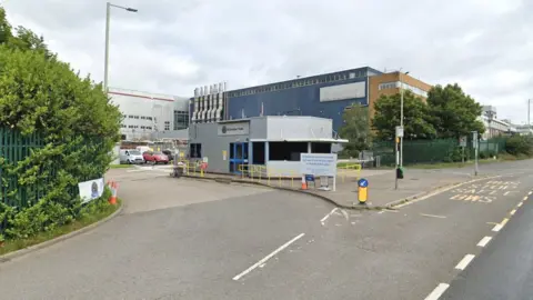 Google GE Electric at Nantgarw, front of site