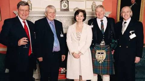 Artificial Heart Fund  From left: Stephen Westaby, Peter Houghton, Cherie Blair, Jim Braid & Robert Jarvik