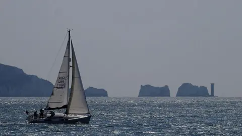 Getty Images Yacht passing the Needles - generic