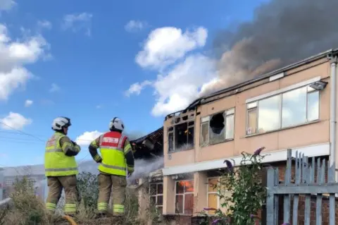 Cambridgeshire Fire and Rescue Gamlingay fire