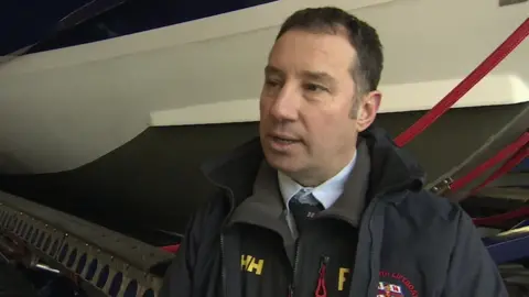 Daryl James from the RNLI