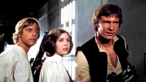 Lucasfilm Mark Hamill, Carrie Fisher and Harrison Ford