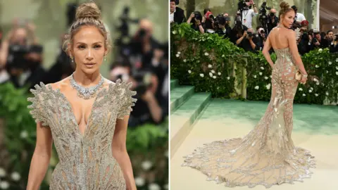 Getty Images Jennifer Lopez attends The 2024 Met Gala Celebrating "Sleeping Beauties: Reawakening Fashion" at The Metropolitan Museum of Art on May 06, 2024 in New York City.