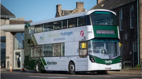 AFP hydrogen powered double-decker buses