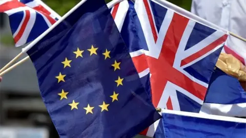 Reuters EU and UK flags