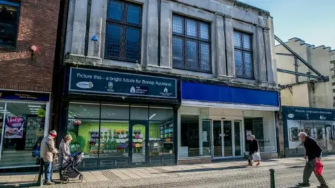 BBC The former butcher's shop and WH Smith