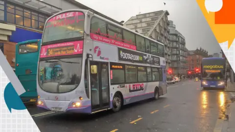  BBC Traffic in Leeds city centre