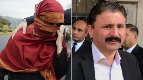 AFP Maheen Zafar and her husband, Judge Rajak Hurramali, who were both accused of abusing Tayyaba