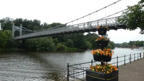 Queen's Park Bridge, Chester crossing the River Dee