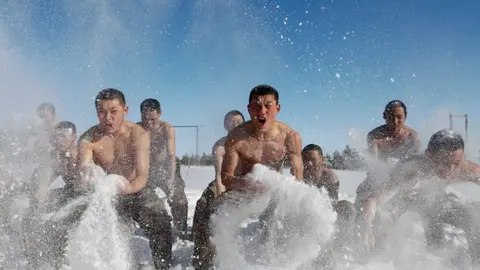 Barcroft Media/Getty Images Soldiers in China's army