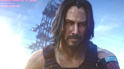 Keanu Reeves' character in Cyberpunk