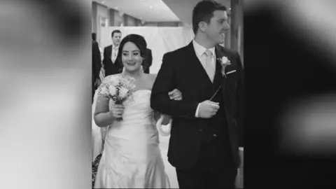 Alexander family Vicki Alexander and Conor O'Neill on their wedding day