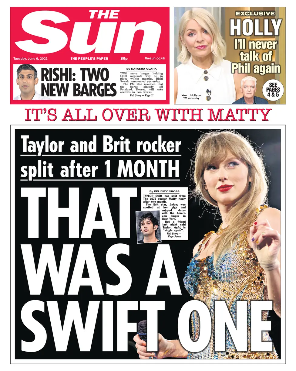 The Sun front page