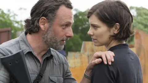 AMC Rick Grimes and Maggie Rhee