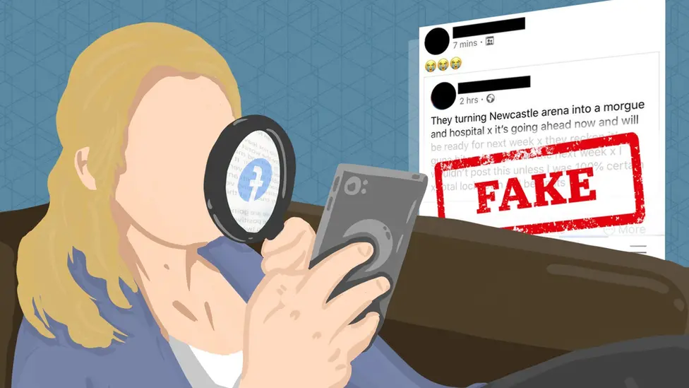 BBC Photo illustration of an information sleuth