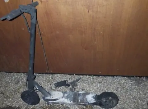 LFB Burnt out e-scooter