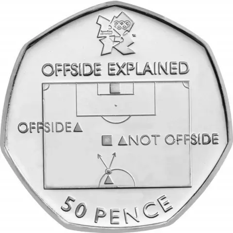 Royal Mint London 2012 Football coin
