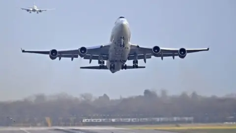 Reuters Flights landing at Gatwick