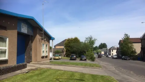 The Audi A3 was abandoned in Lochgelly Road in Cowdenbeath