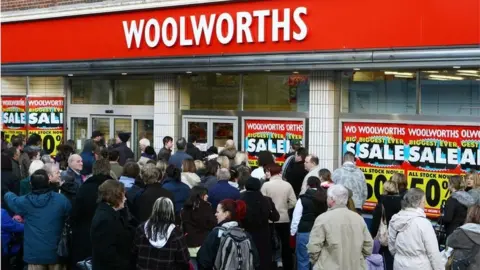 PA Woolworths and crowds