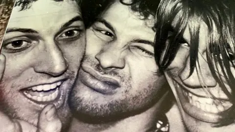 Red Hot Chili Peppers  Guitarist Jack Sherman (left) with the Red Hot Chili Peppers in 1984