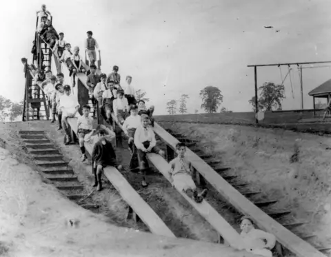 Wicksteed Park  Wooden Slide