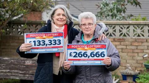 People's Postcode Lottery Mandy Stanley, left, and her mother-in-law Alice Stanley