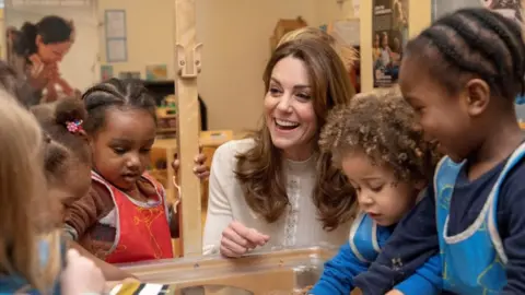 Getty Images The Duchess of Cambridge at Stockwell Gardens Nursery and Pre-School