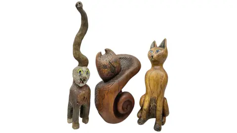 David Duggleby Auctioneers Cat sculptures