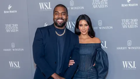 Getty Images Kanye and Kim