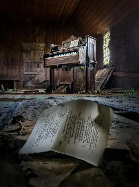 Steve Liddiard An old church organ in a long forgotten tin Sunday school in Ceredigion