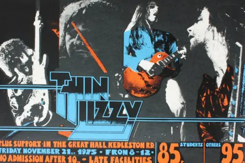 【貴重】THIN LIZZY1980年来日公演 B2ポスター Derby Museums secures rare gig poster collection from the 1970s