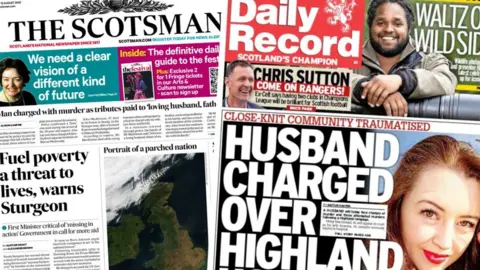 BBC Composite, Daily Record and Scotsman