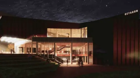 South Somerset District Council Impression Of The Upgraded Octagon Theatre In Yeovil