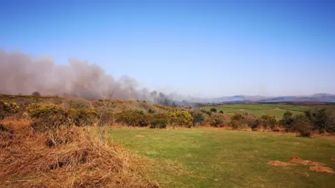 Kevin Kelland Gorse fire on Dartmoor