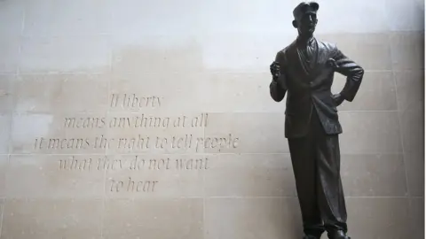 PA George Orwell statue