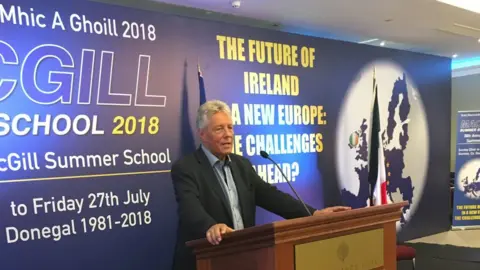 PA Peter Robinson at the MacGill Summer School on Friday