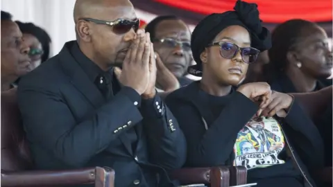 Getty Images Bona Mugabe with Simba Chikore