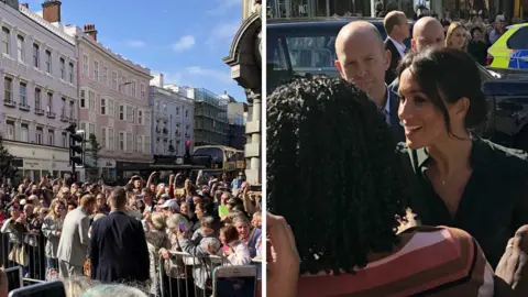 Crowds in Brighton