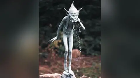 Dyfed-Powys Police A bronze statue of an elf